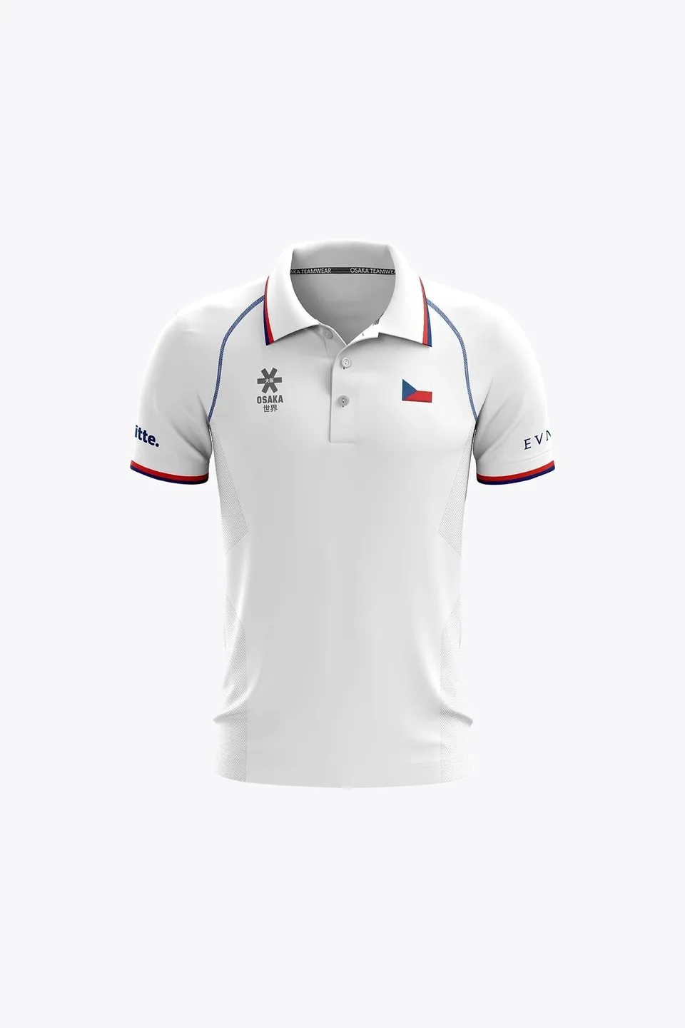official-czech-republic-kids-polo-jersey-polo-bambino-white image 1