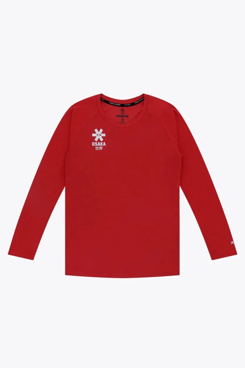 osaka-women-training-tee-long-sleeve-maglia-allenamento-manica-lunga-donna-red image 1