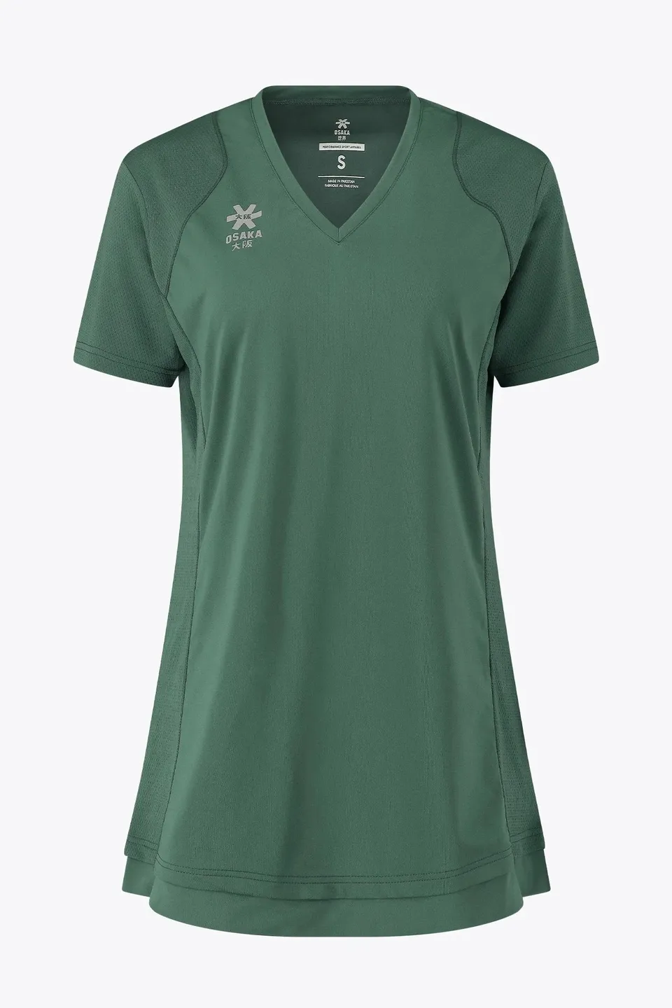 osaka-women-v-neck-tech-dress-bayou-green-vestito-sportivo-donna image 1