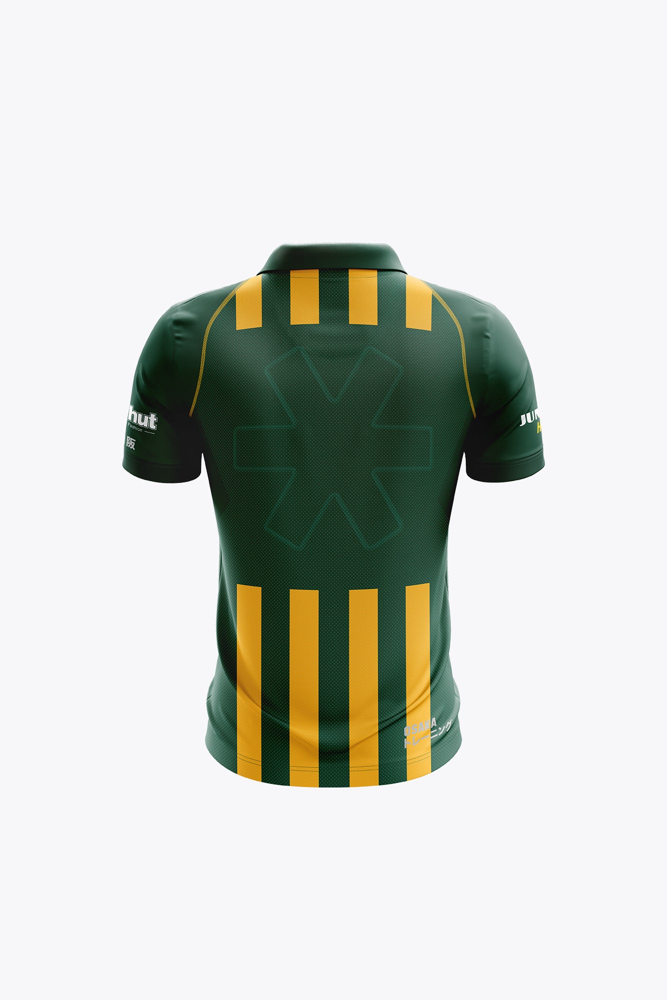 osaka-hdm-kids-polo-jersey-maglia-polo-hockey-verde-giallo image 2