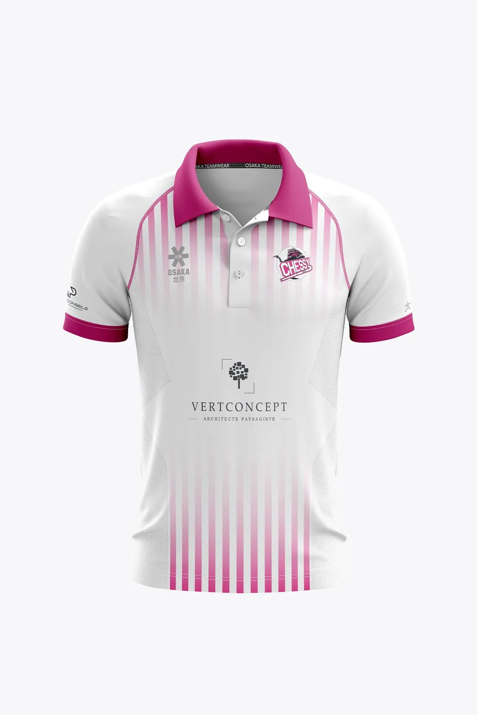osaka-hc-chessy-men-polo-jersey-white image 1