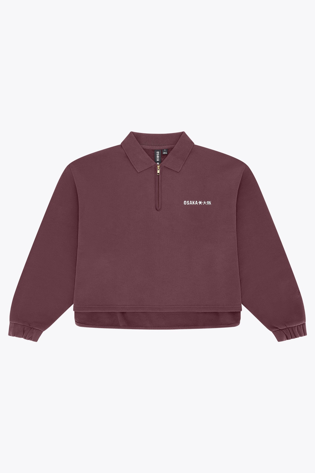 osaka-women-polo-zip-sweater-donna-peppercorn image 1
