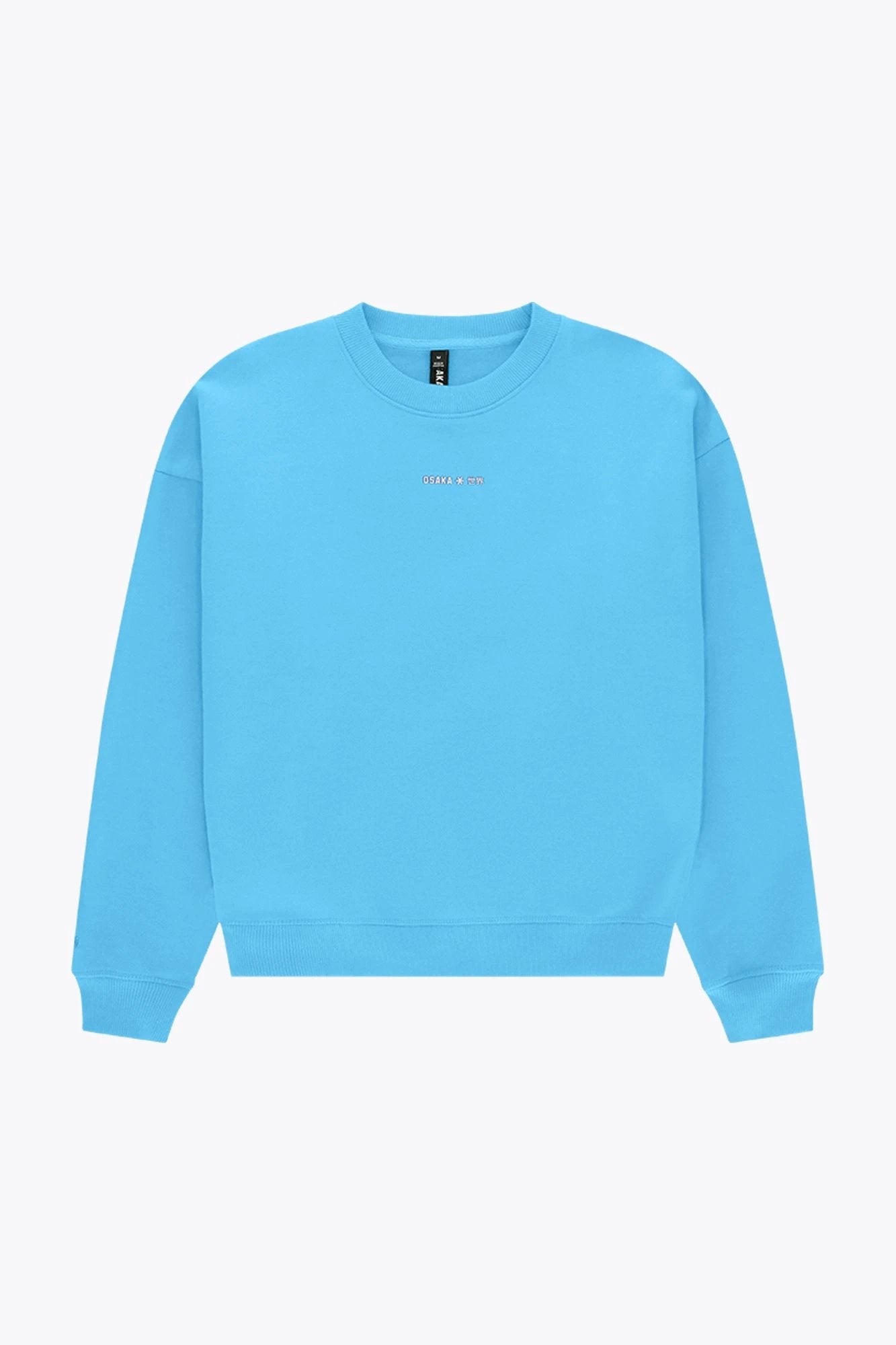 osaka-women-sweater-felpa-oversize-blue-topaz image 1