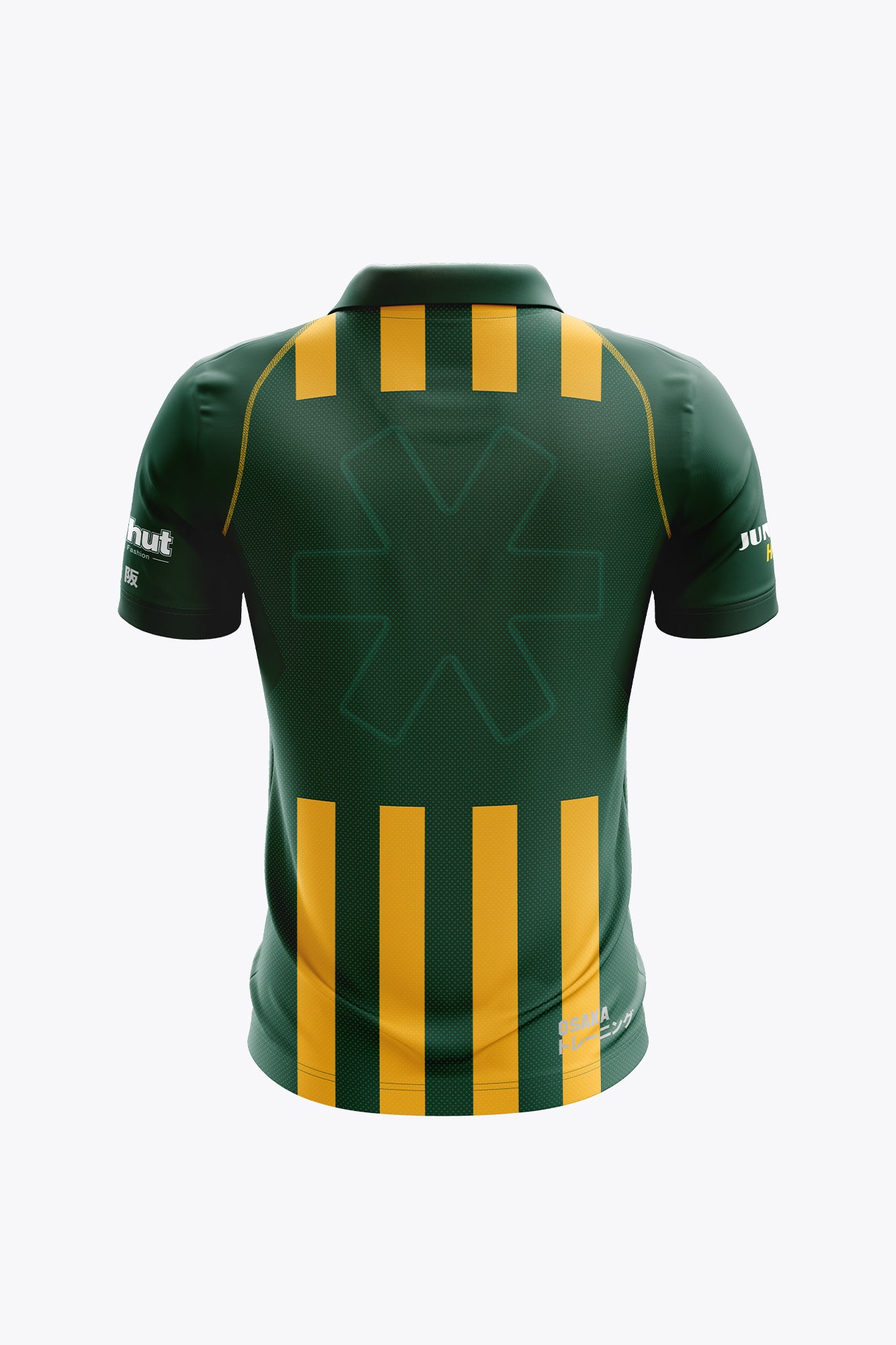 osaka-hdm-men-polo-jersey-uomo-verde-giallo image 2
