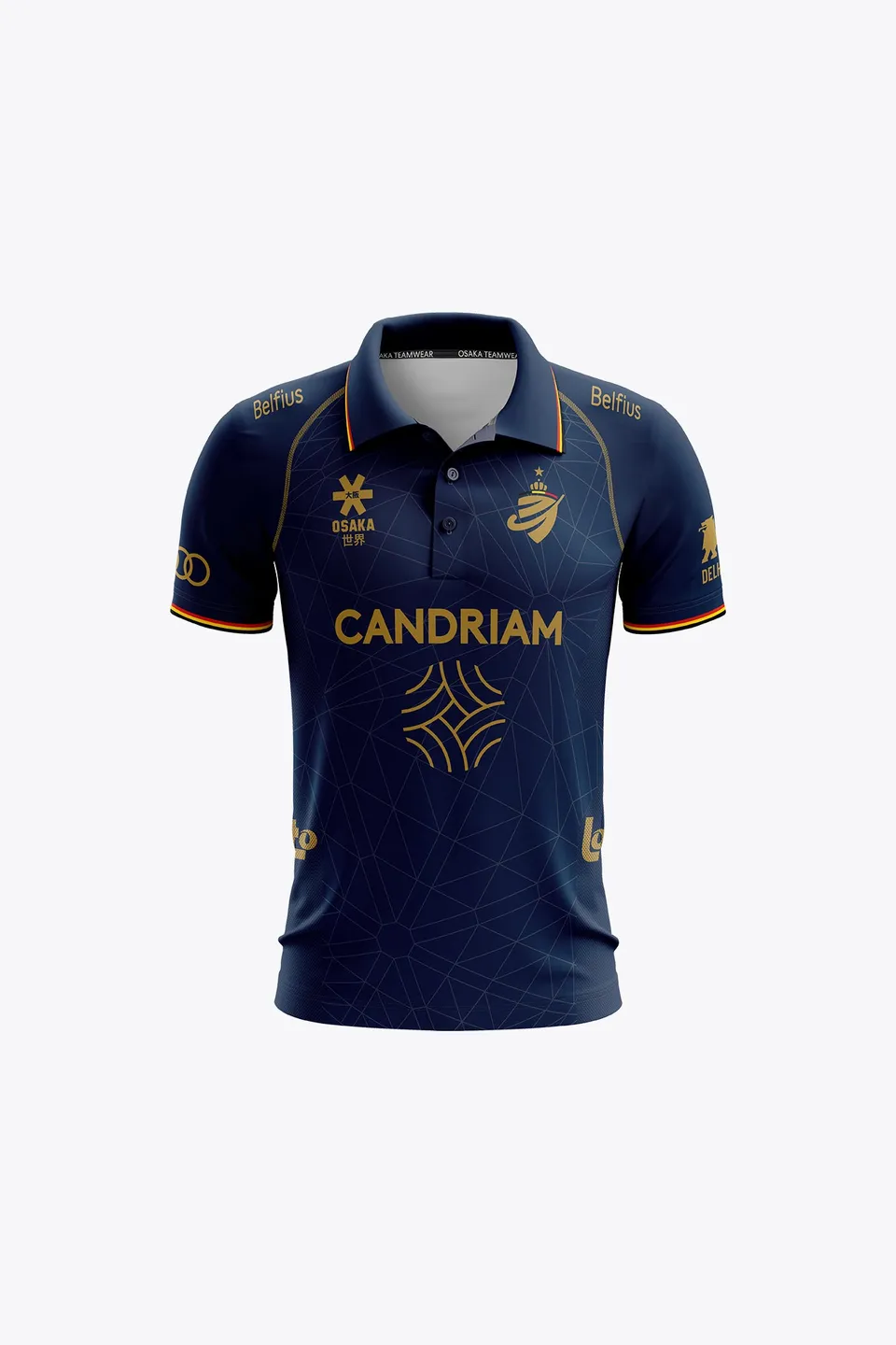official-belgium-kids-polo-jersey-2026-navy-polo-bambino-belgio-hockey image 1