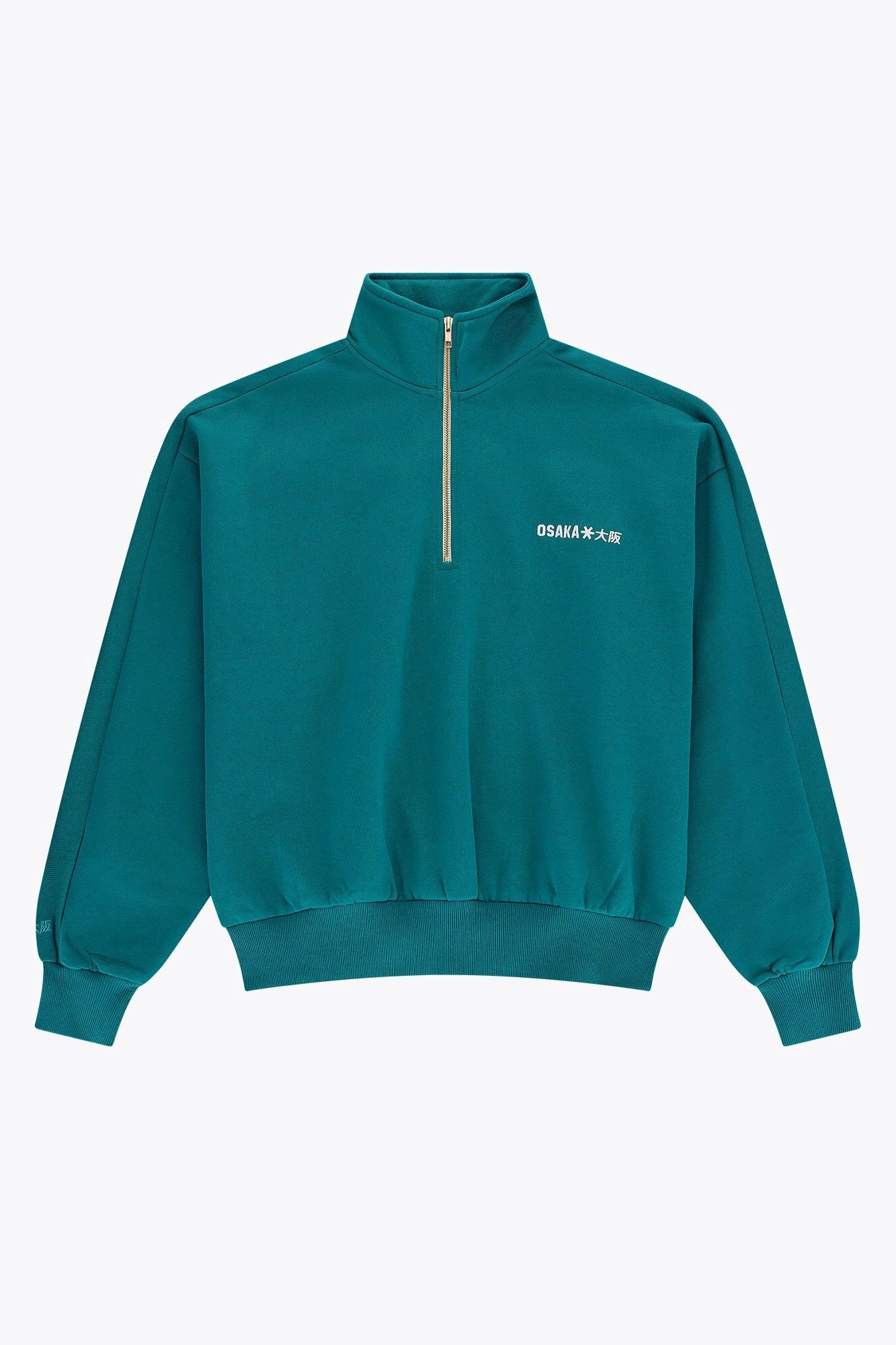 osaka-men-half-zip-sweater-transformative-teal-felpa-uomo image 1