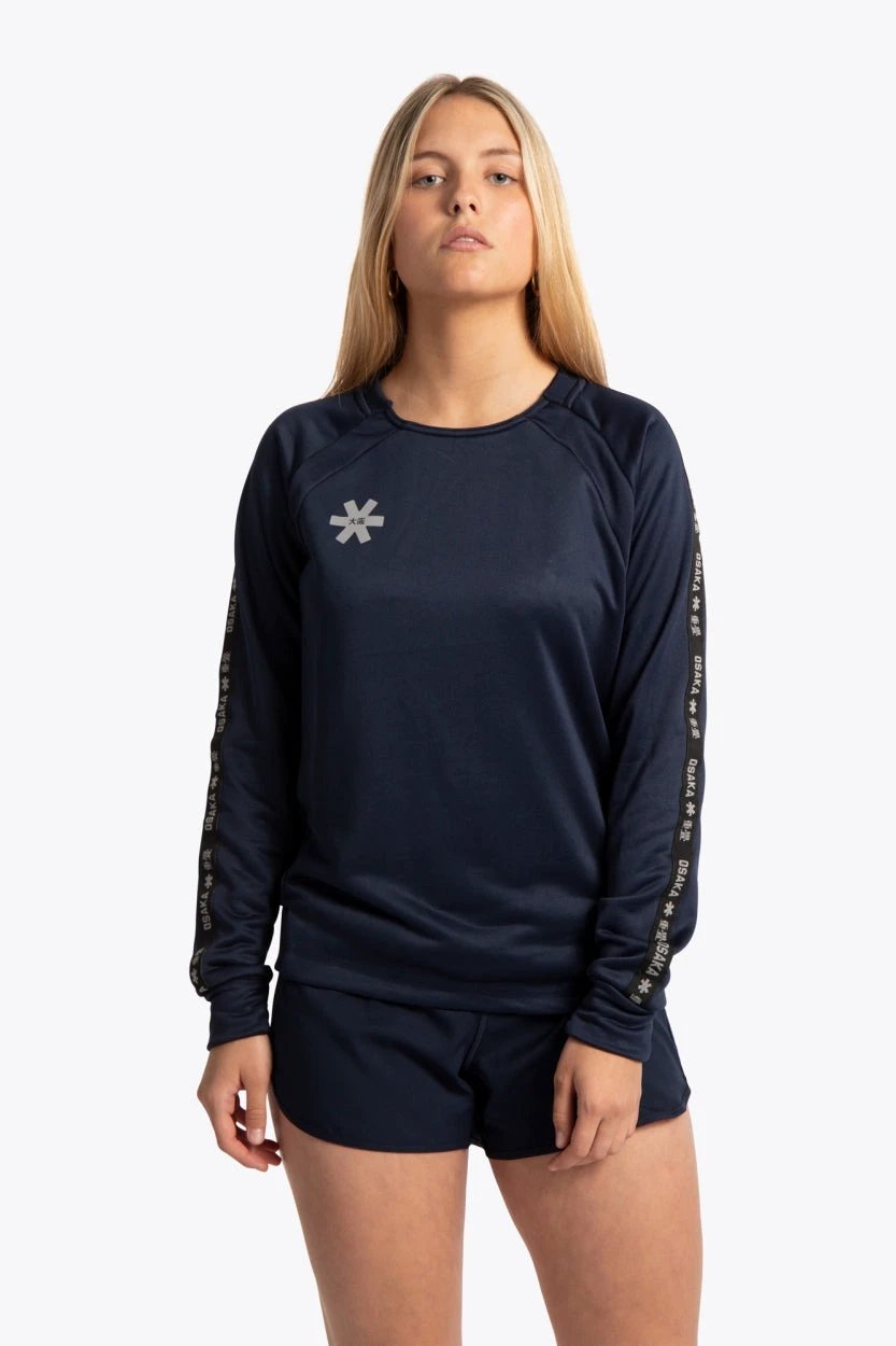 osaka-women-training-sweater-navy-felpa-allenamento-donna-blu-navy image 1