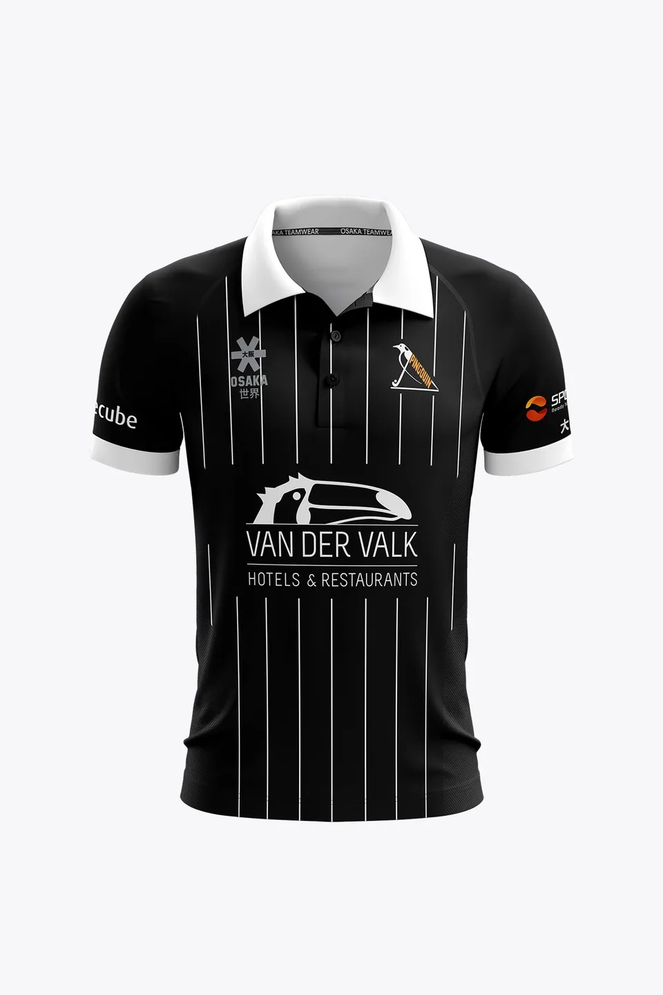 osaka-pingouin-men-polo-jersey-nero-polo-hockey-uomo image 1