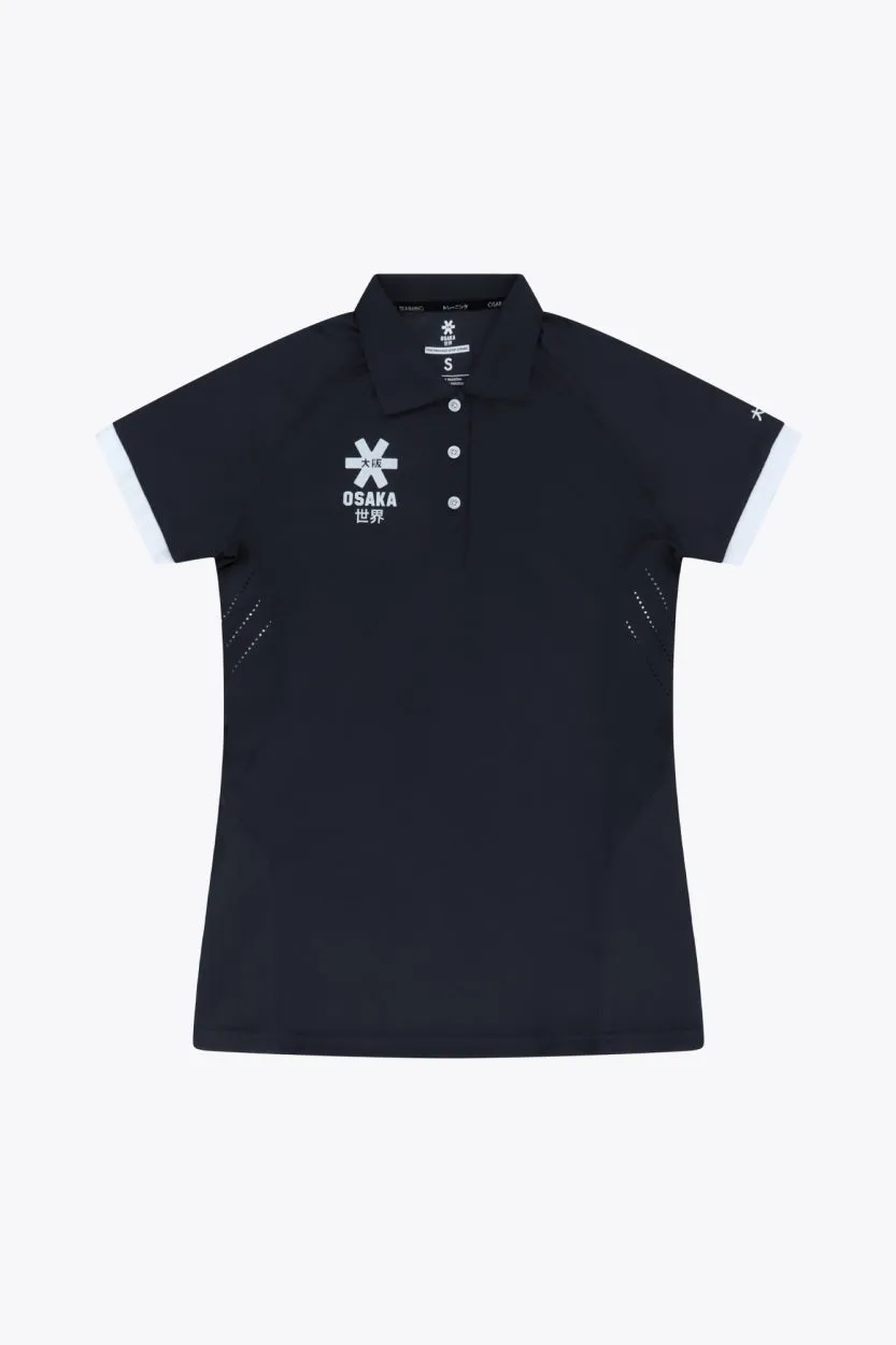 osaka-women-polo-jersey-polo-sportiva-donna-black image 1