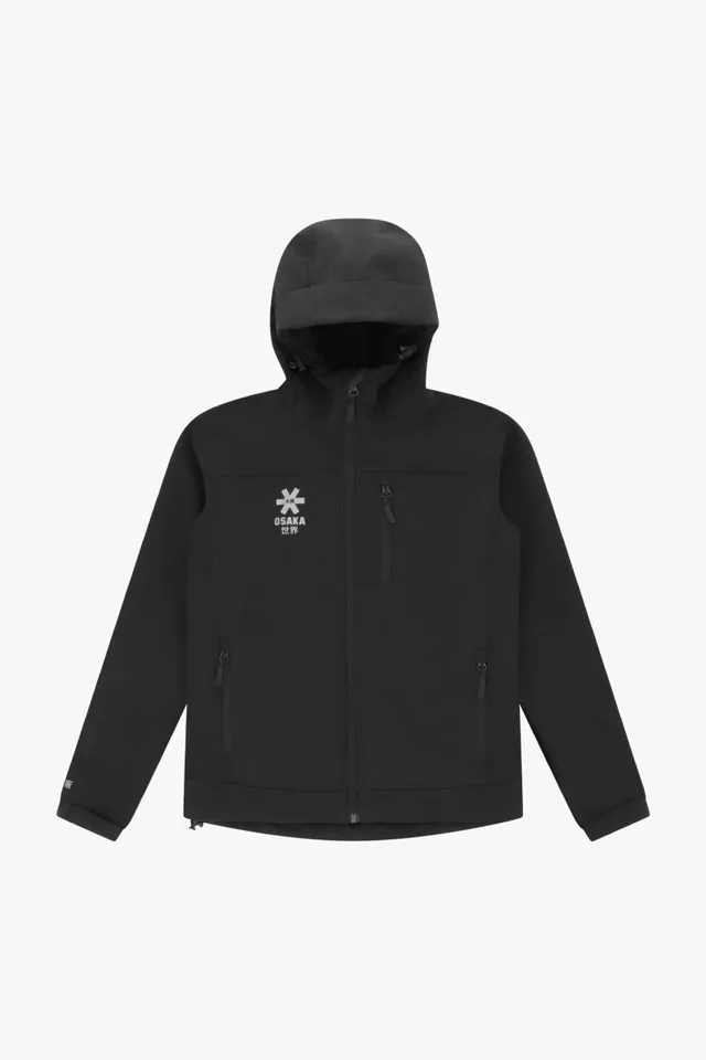 osaka-kids-softshell-jacket-con-cappuccio-nero image 1