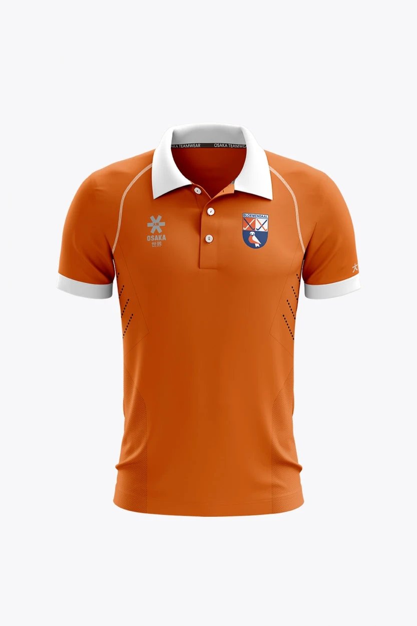 osaka-hc-bloemendaal-donna-polo-jersey-retro-edition-arancione image 1
