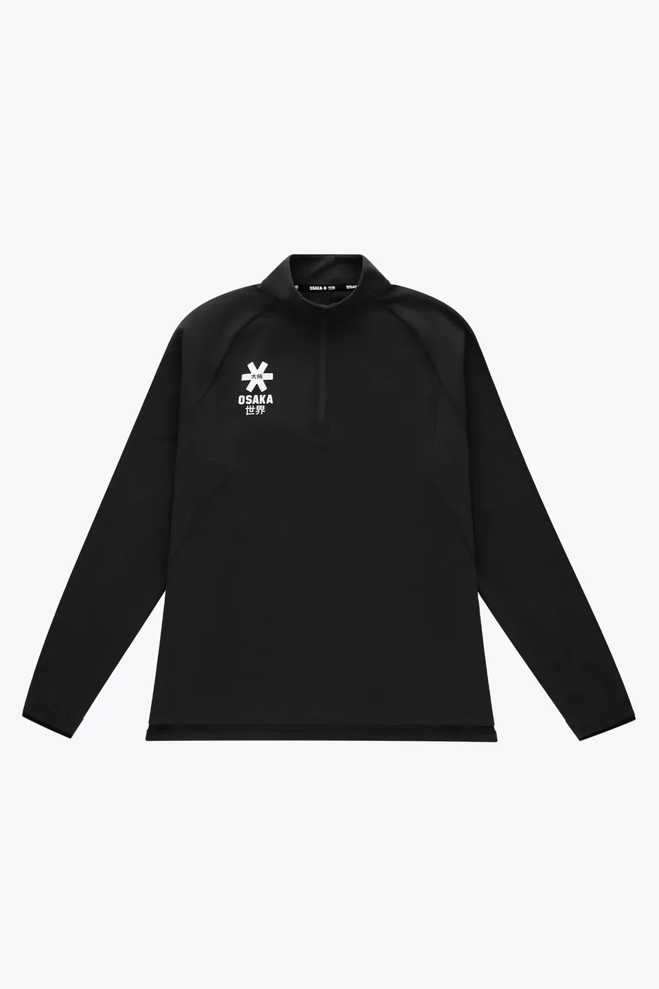 osaka-half-zip-felpa-donna-nero image 1