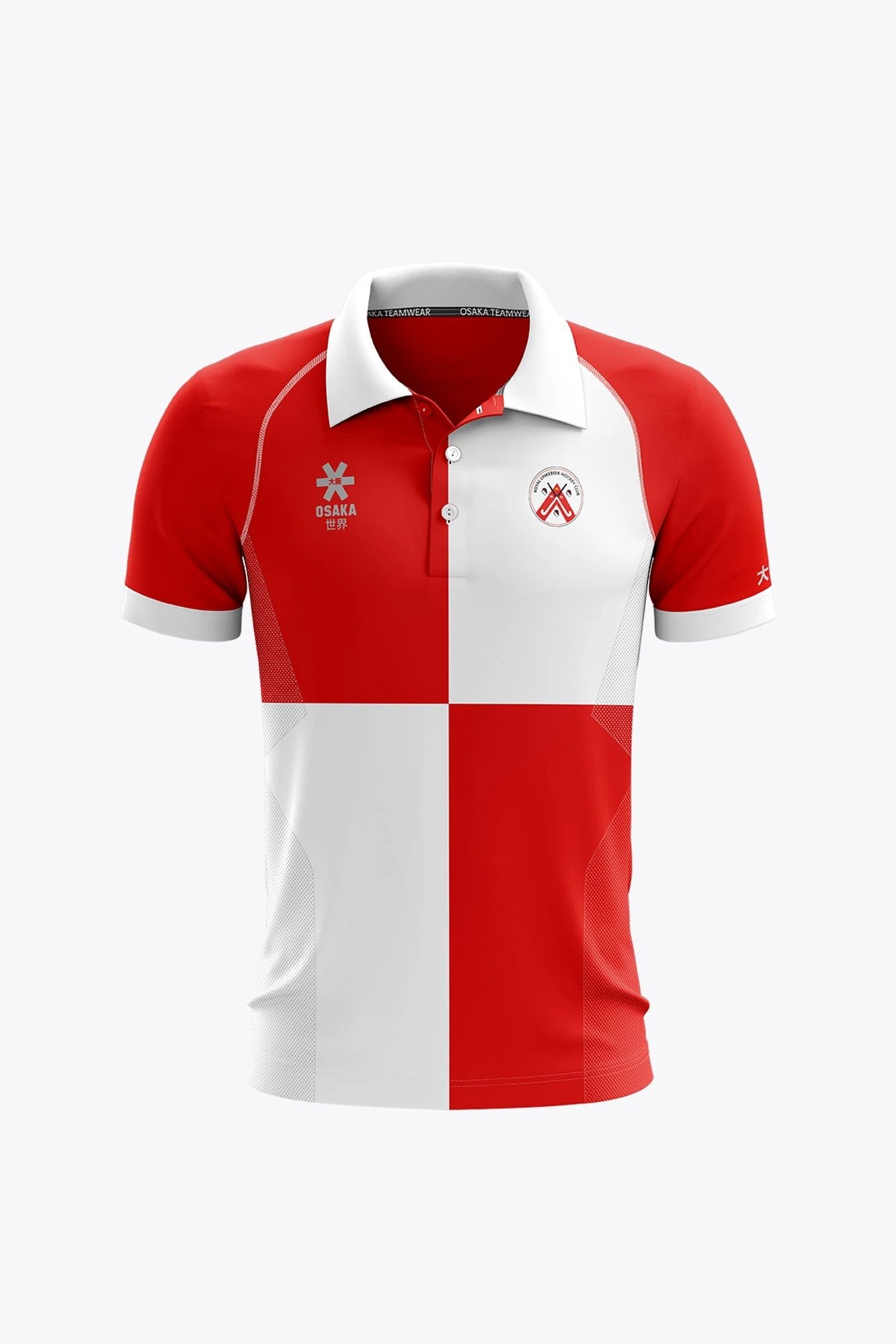 osaka-linkebeek-women-polo-jersey-polo-hockey-donna-bianco-rosso image 1