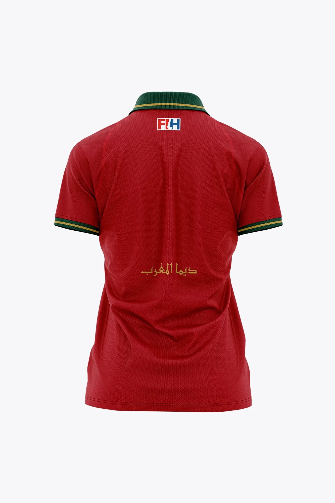 osaka-morocco-women-polo-jersey-rosso image 2