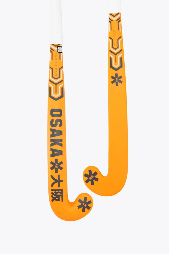 osaka-field-hockey-stick-mid-bow-wd-mazza-hockey-legno-orange-tiger image 1