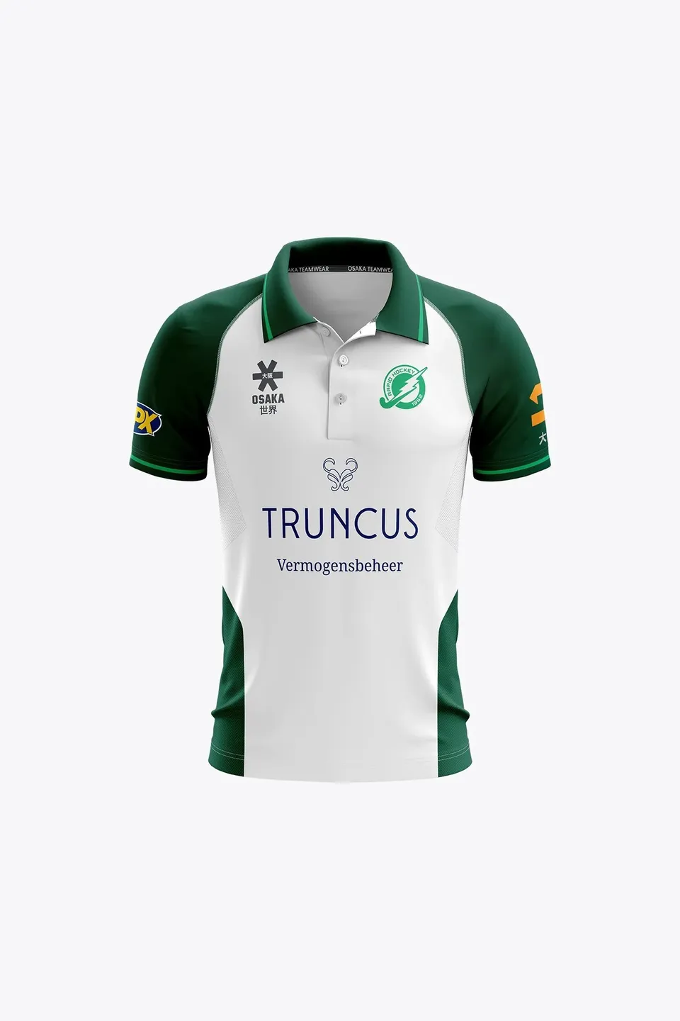 osaka-temse-kids-polo-jersey-white-dark-green image 1