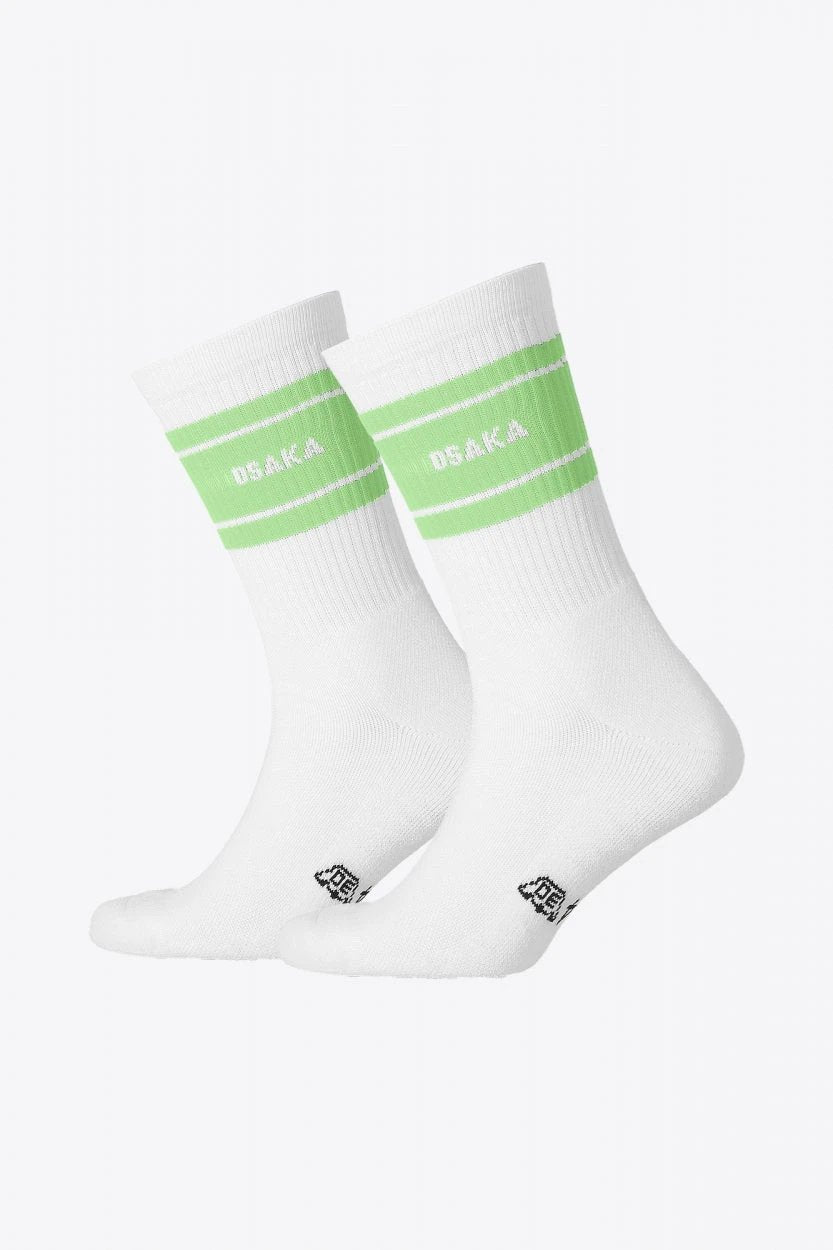 osaka-colourway-socks-duo-pack-calze-sportive-cream-jade image 2