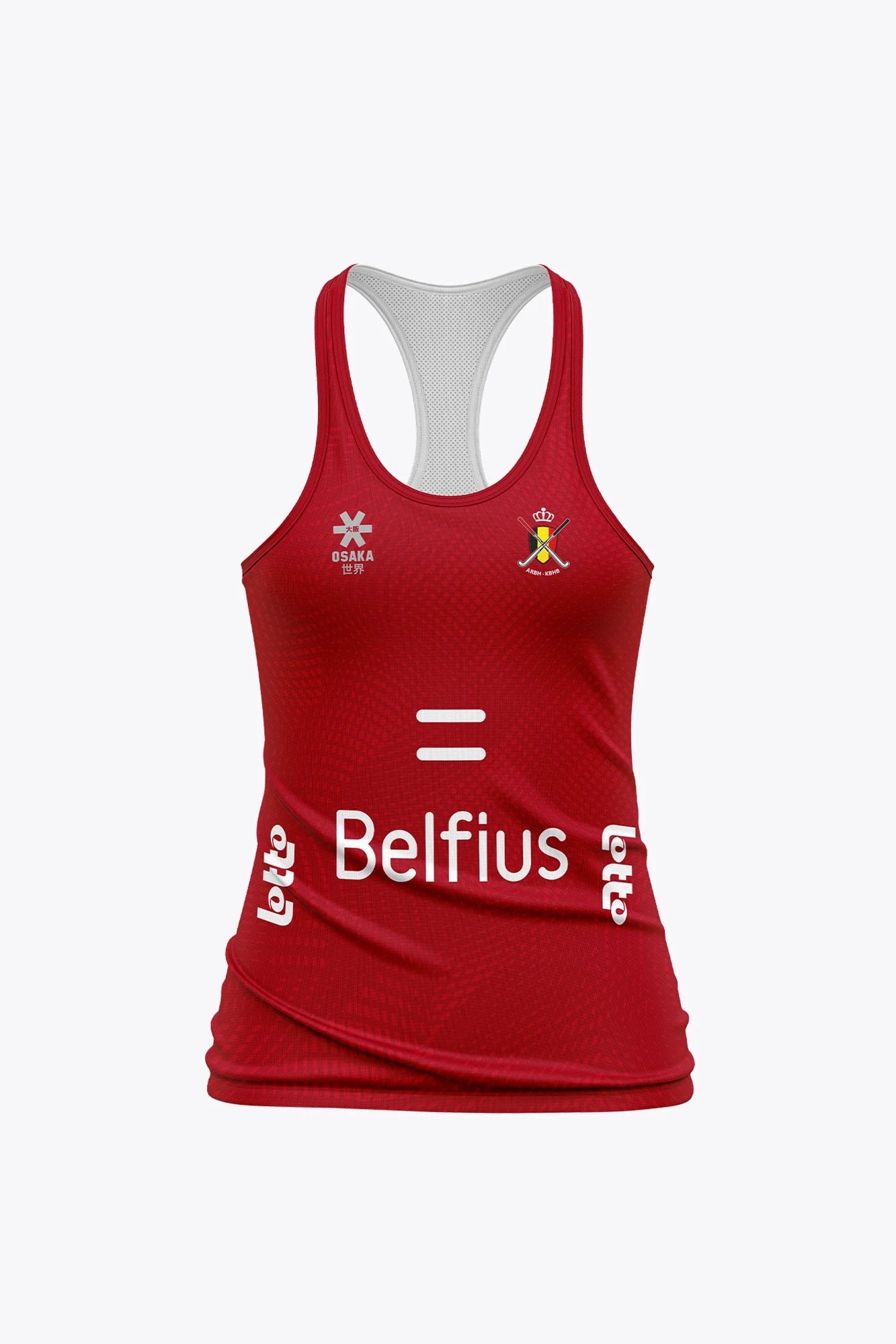osaka-kbhb-official-belgium-women-singlet-canotta-training-red image 1