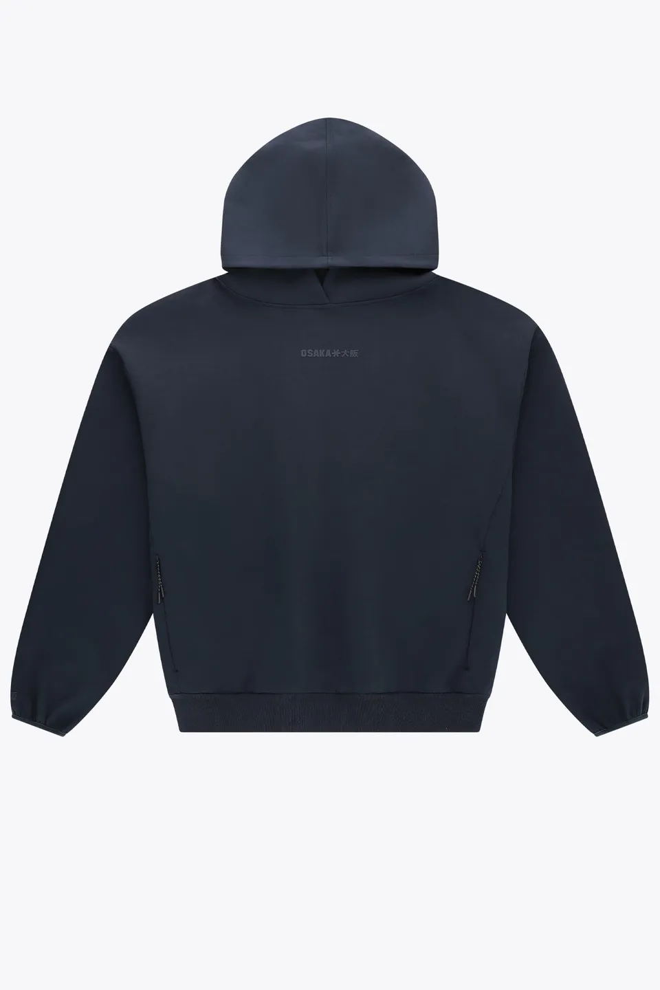 osaka-unisex-hoodie-neo-knit-felpa-cappuccio-oversize-navy image 1