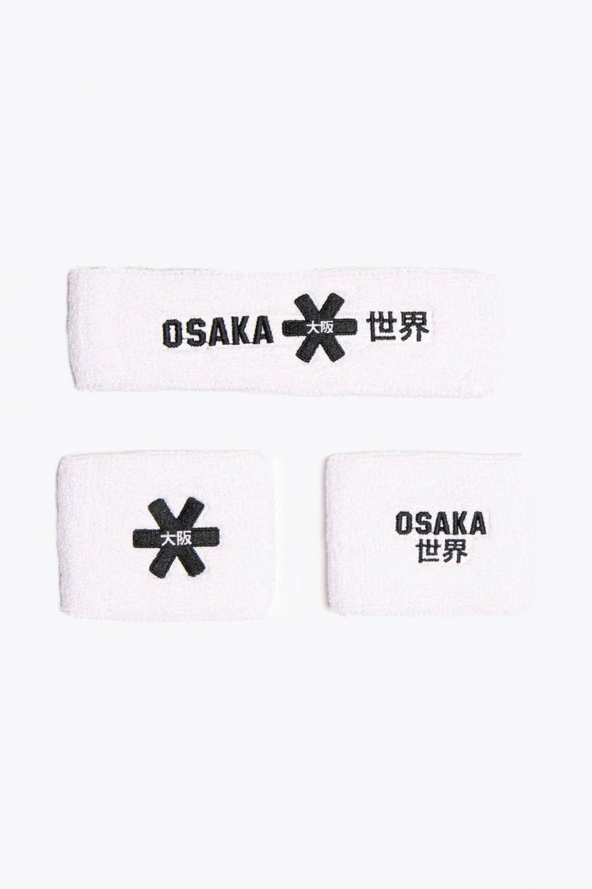osaka-sweatband-set-polsini-sportivi-white image 1