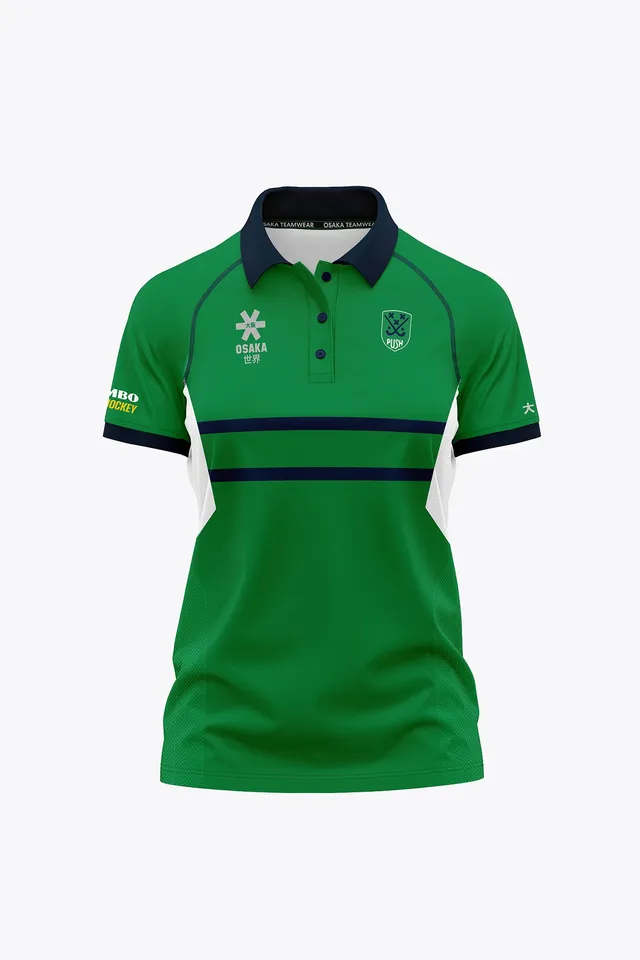 osaka-bhv-push-women-polo-jersey-verde-bianco image 1