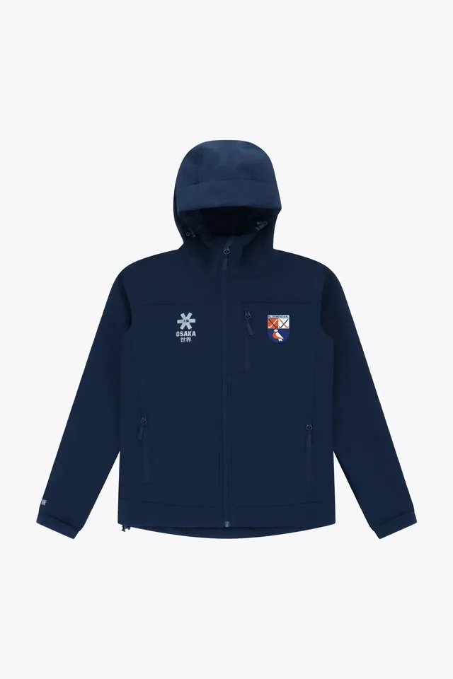 osaka-hc-bloemendaal-giacca-softshell-bambino-navy-con-cappuccio image 1