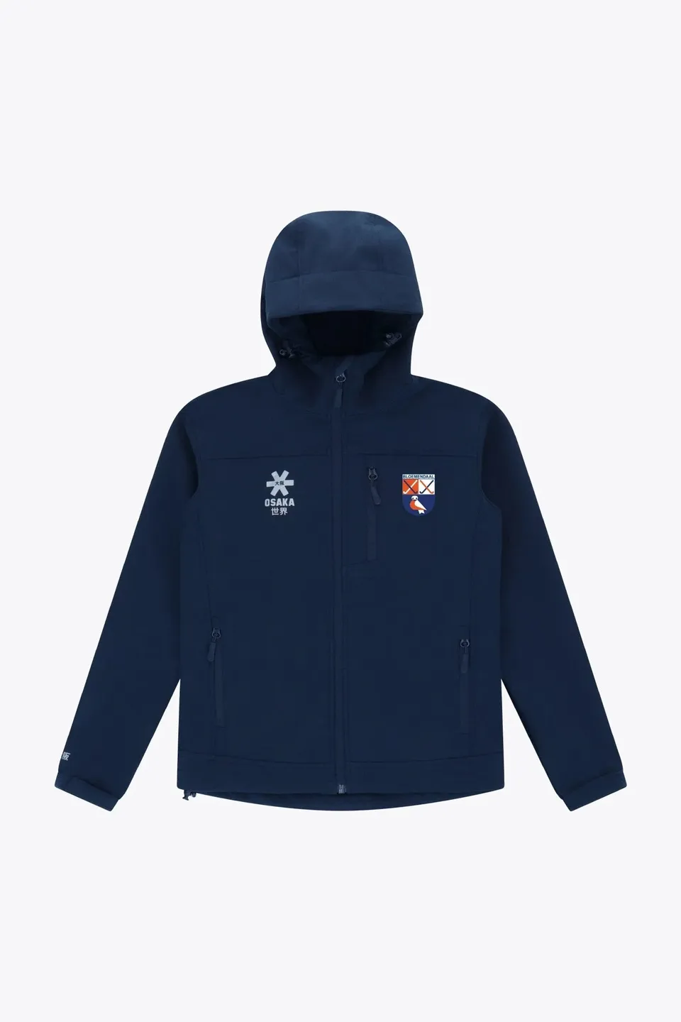 osaka-hc-bloemendaal-giacca-softshell-bambino-navy-con-cappuccio image 1