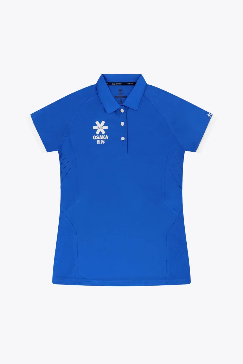 osaka-women-polo-jersey-royal-blue-polo-sportiva-donna image 1