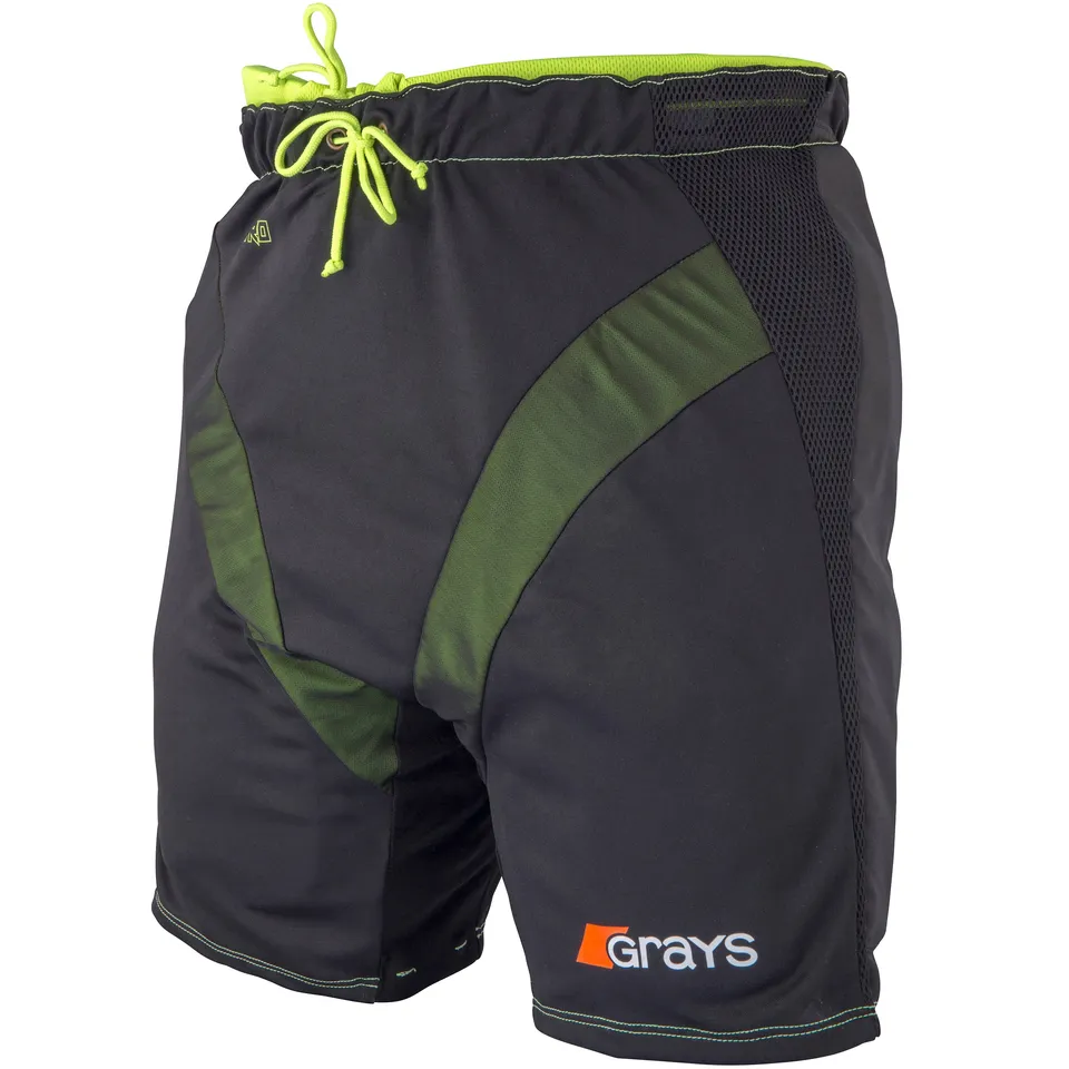 grays-nitro-overshorts-portiere-hockey-prato-nero-giallo-fluo image 1