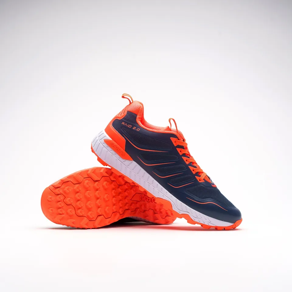 grays-raid-2-0-scarpa-hockey-prato-navy-arancione image 1