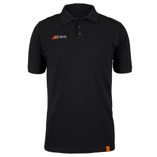 grays-southgate-hc-tangent-polo-adulto-nero-cotone-bio image 1