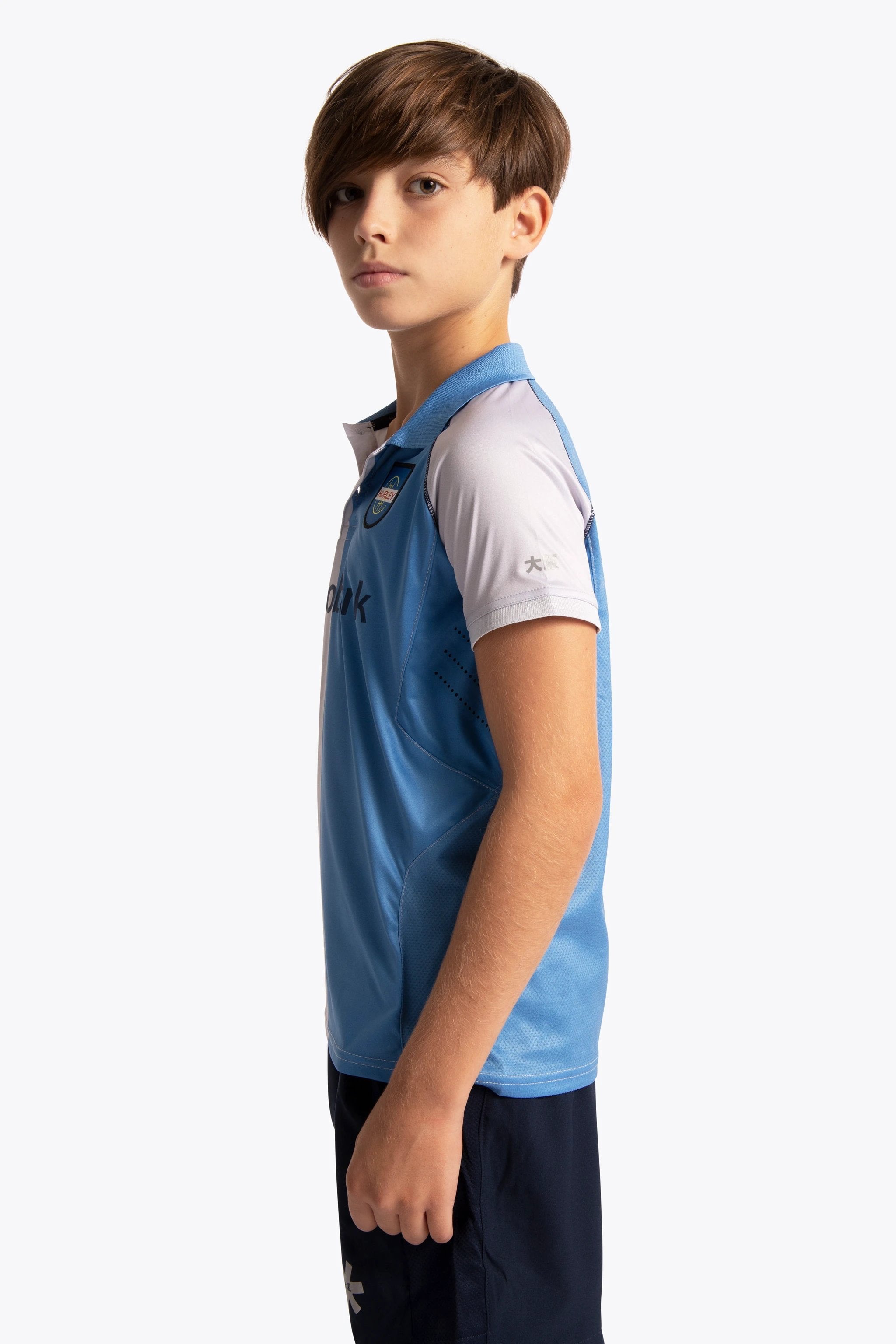 osaka-hurley-deshi-polo-jersey-kids-sky-blue-grey image 7