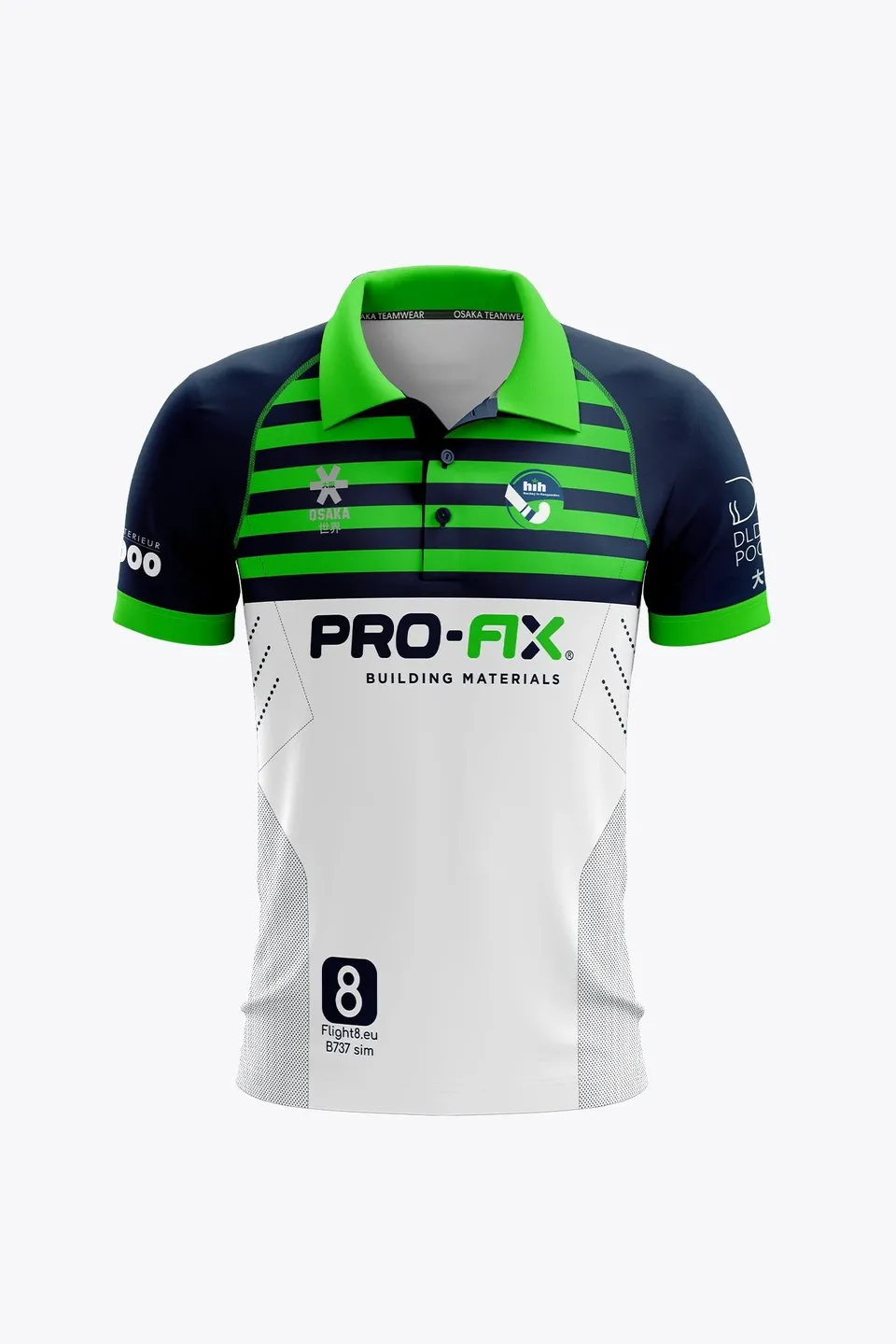 osaka-hoegaarden-polo-jersey-donna-navy-green-white image 1