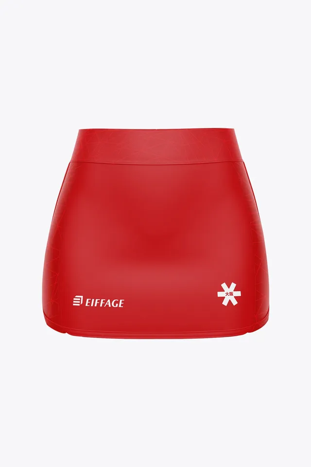 official-belgium-kids-skort-2026-edition-gonna-hockey-bambina-rosso image 1