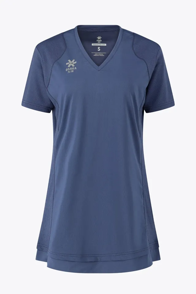 osaka-v-neck-tech-dress-donna-future-dusk image 1