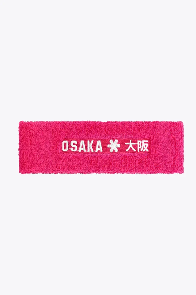 osaka-sweatband-electric-fuchsia-fascia-polsa-testa-sportiva image 1