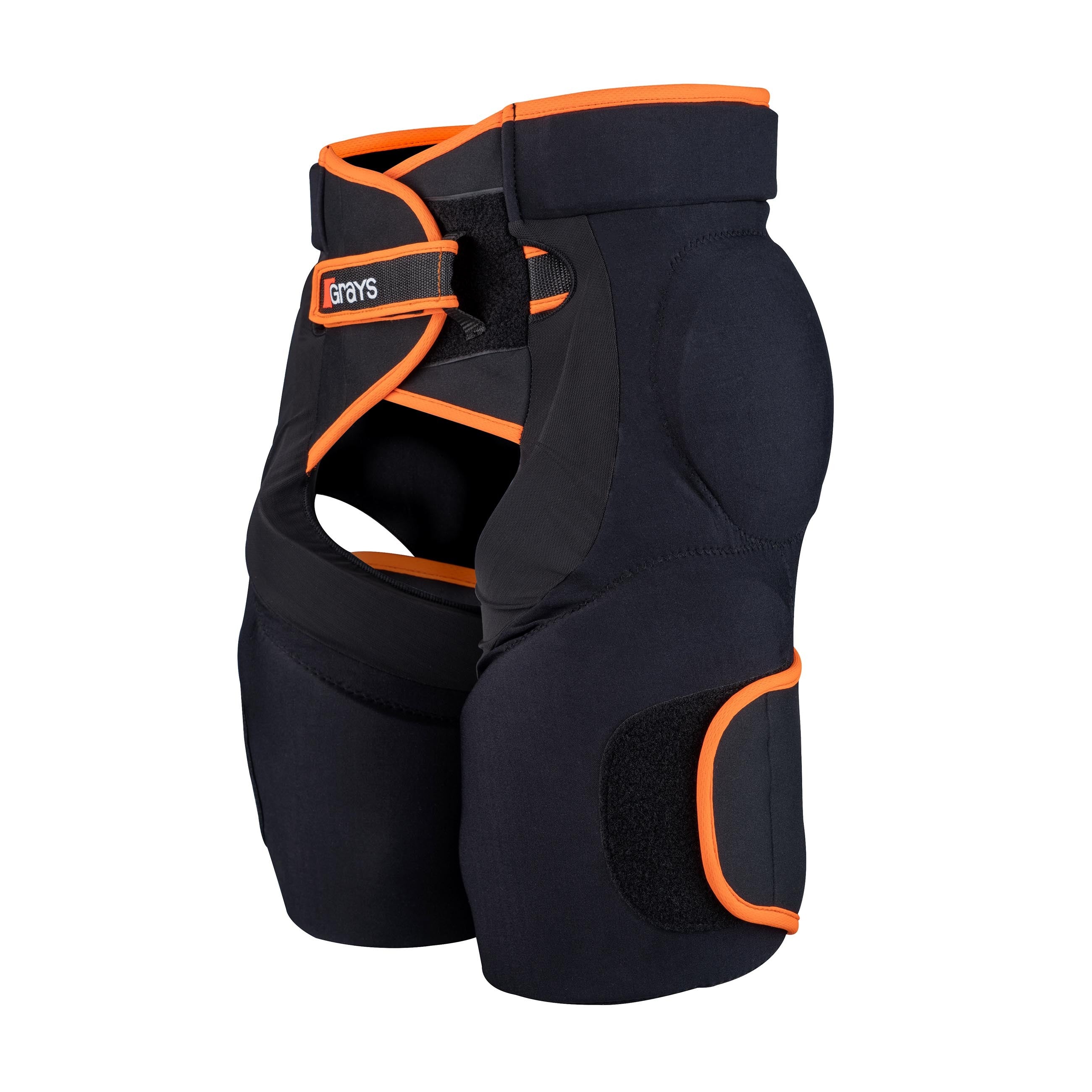 grays-elite-padded-shorts-portiere-nero-arancione image 1