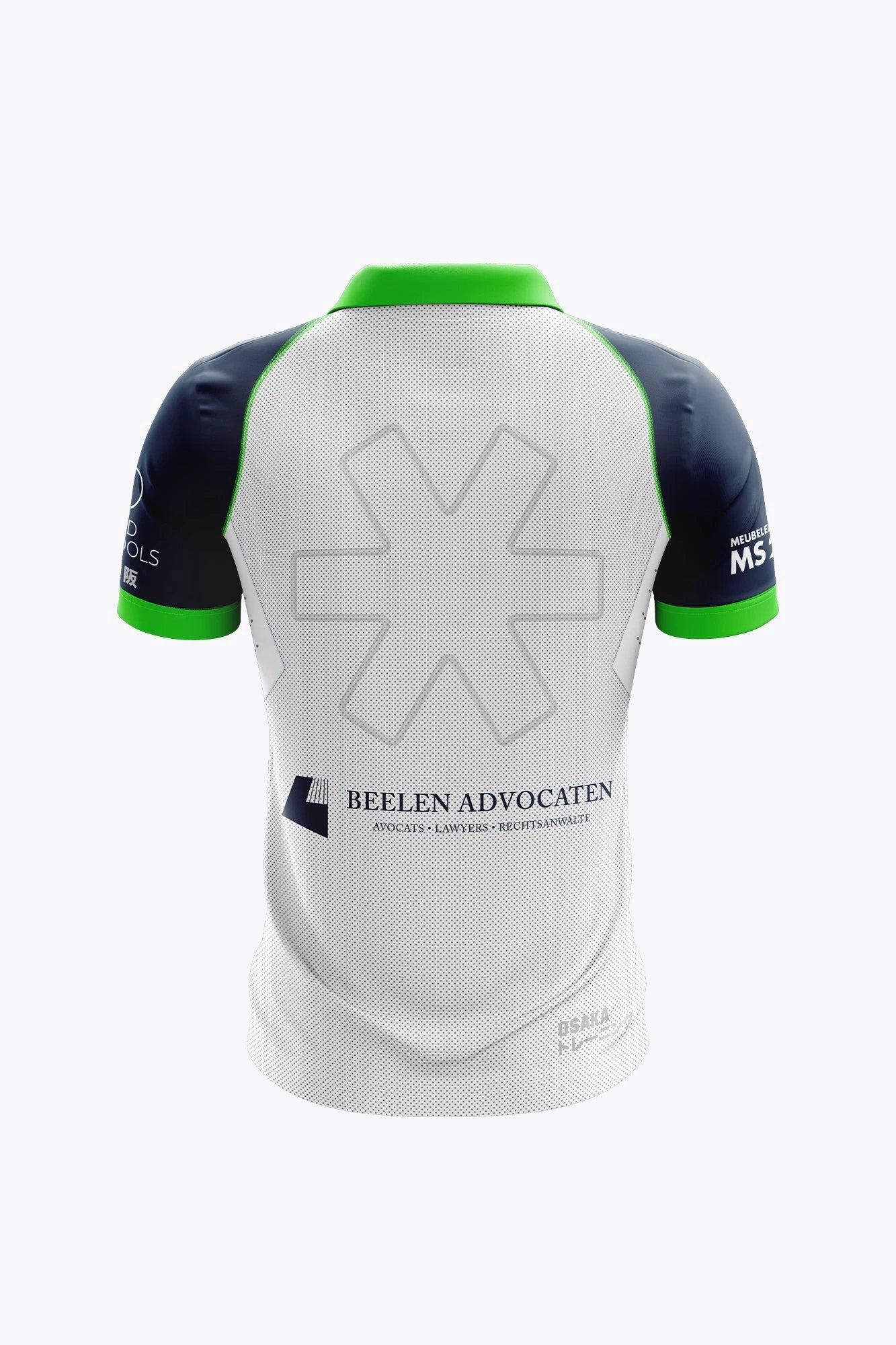 osaka-hoegaarden-polo-jersey-uomo-navy-green-white image 2