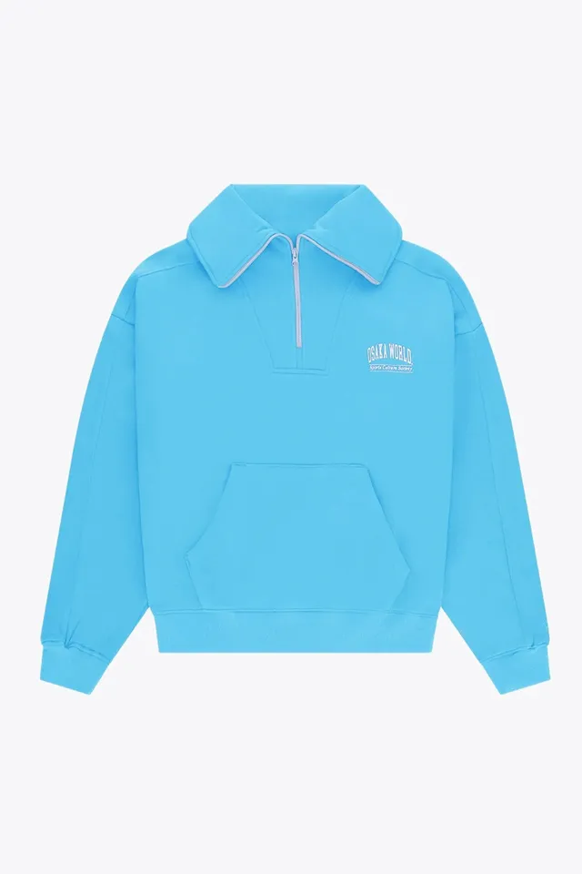 osaka-women-half-zip-sweater-felpa-donna-blue-topaz image 1