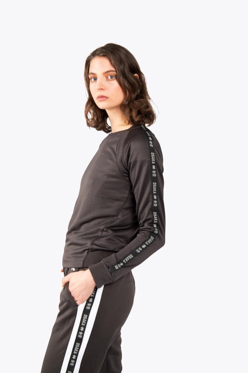osaka-women-training-sweater-felpa-allenamento-black image 3