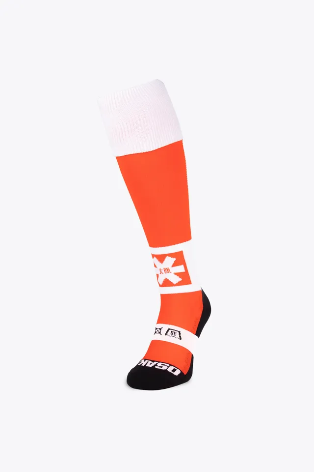 osaka-field-hockey-socks-calze-hockey-prato-flare-orange-melange image 1