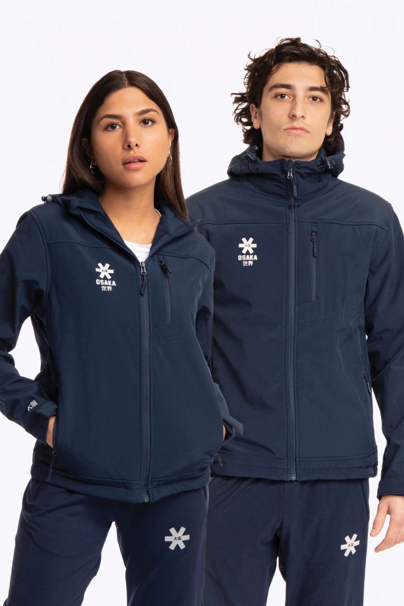 osaka-giacca-softshell-con-cappuccio-unisex-navy image 2