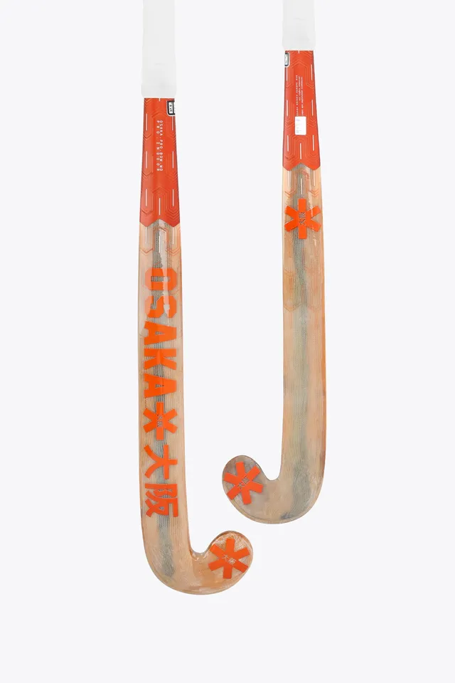 osaka-indoor-hockey-stick-pro-bow-wd-pro-orange-tiger image 1