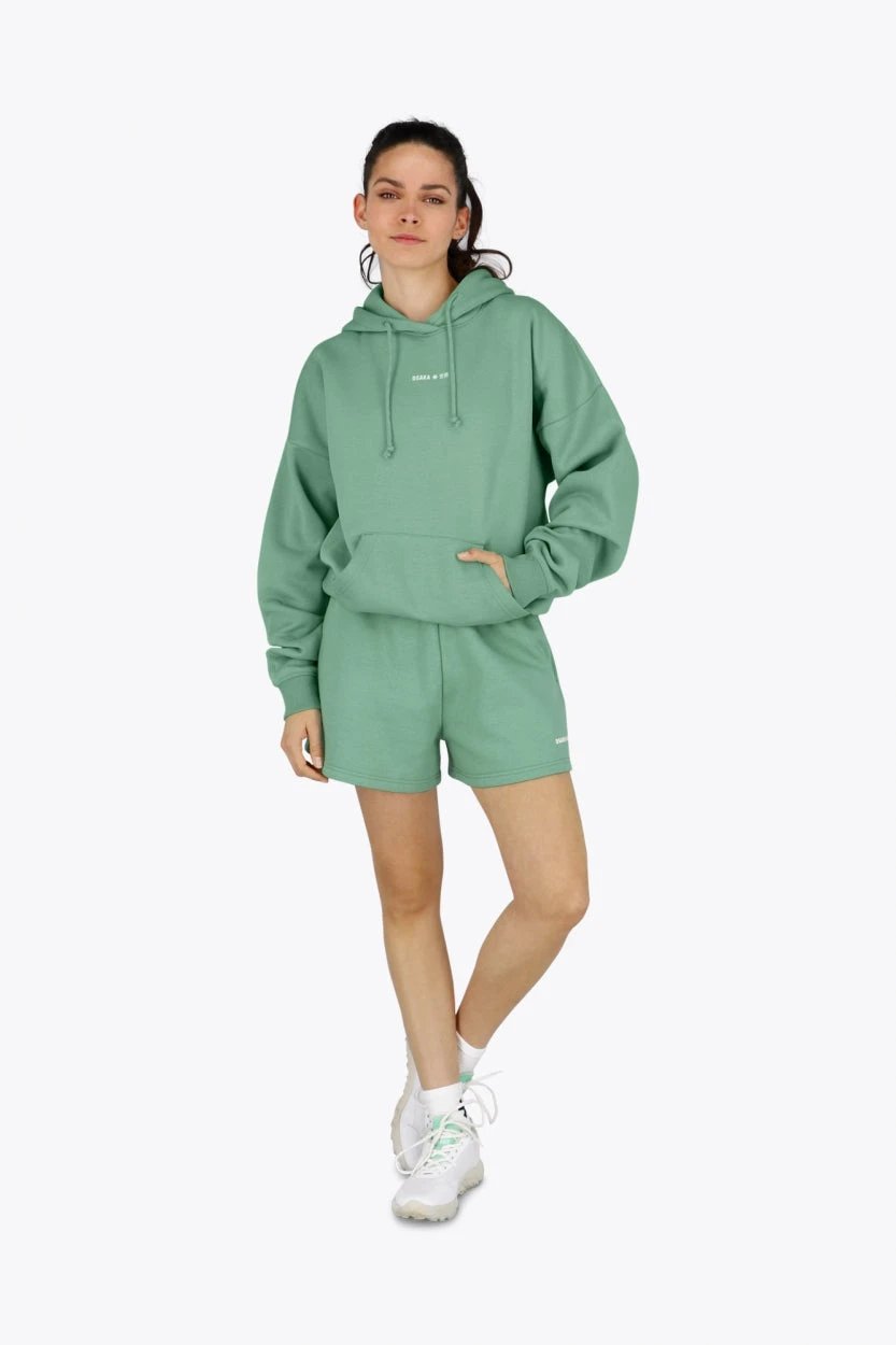 osaka-shibui-women-hoodie-felpa-con-cappuccio-verde-oversize image 4