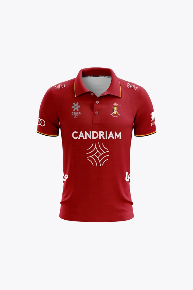 osaka-official-belgium-kids-polo-jersey-kbhb-red image 1