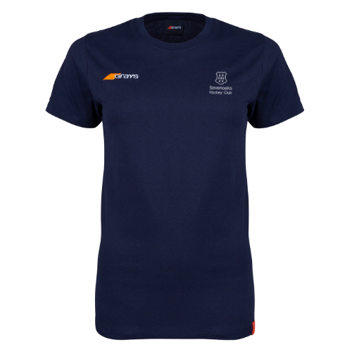 grays-sevenoaks-hockey-club-tangent-t-shirt-donna-blu-navy-cotone-bio image 1