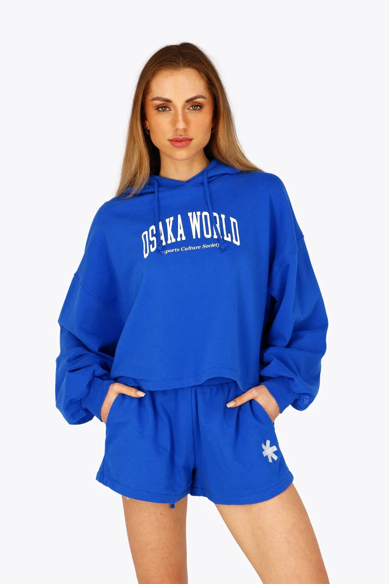 osaka-donna-hoodie-cropped-princess-blue-felpa-corta image 2
