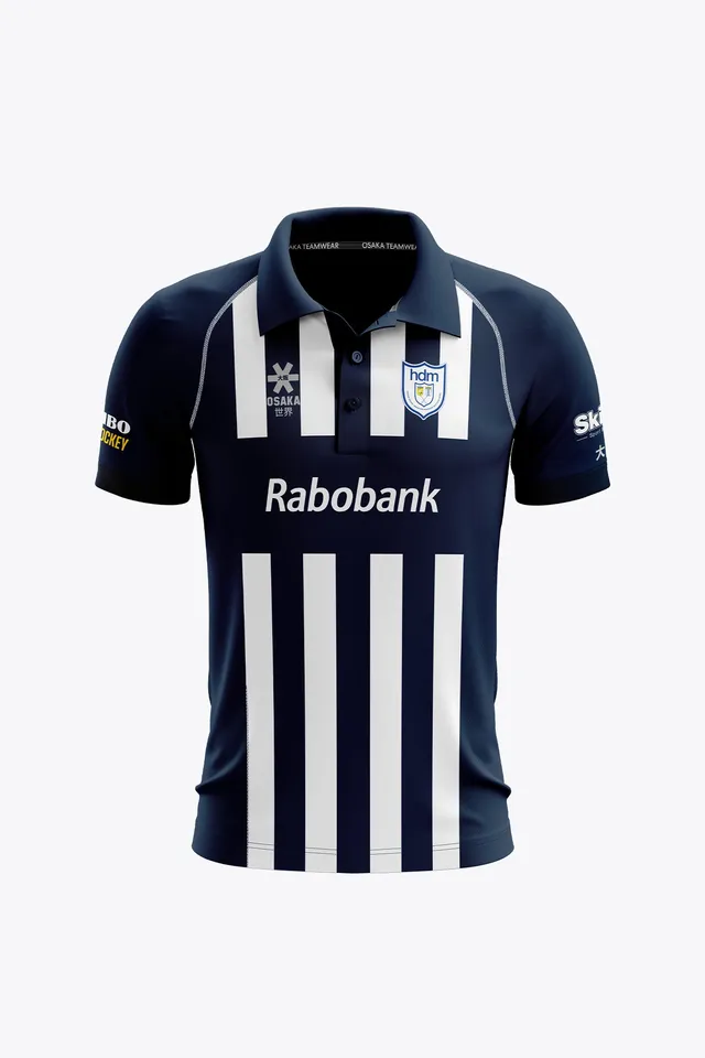osaka-hdm-uomo-polo-jersey-blu-navy-bianco image 1