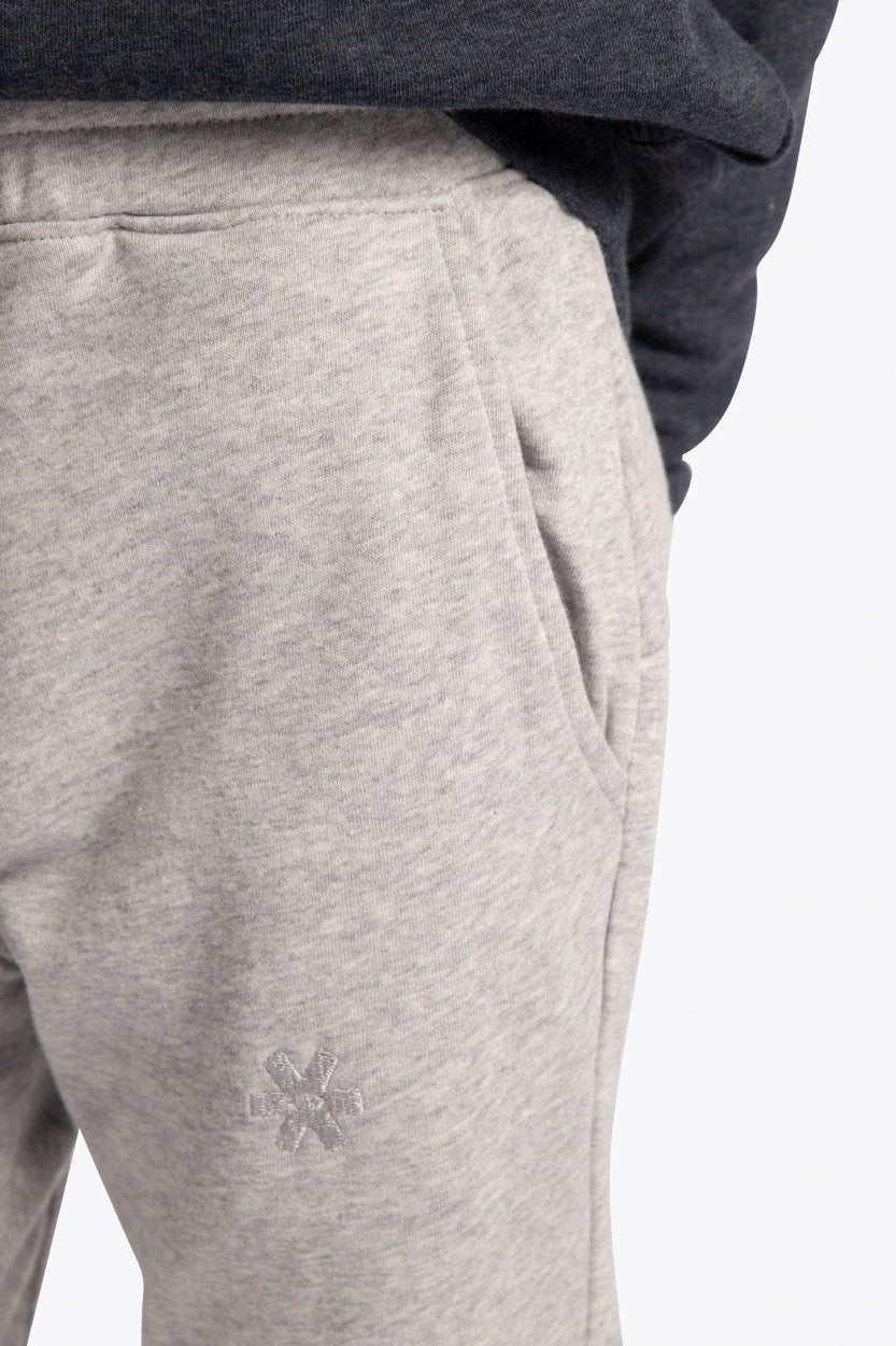osaka-kids-sweatpants-grigio-melange-pantaloni-tuta-bambino image 5