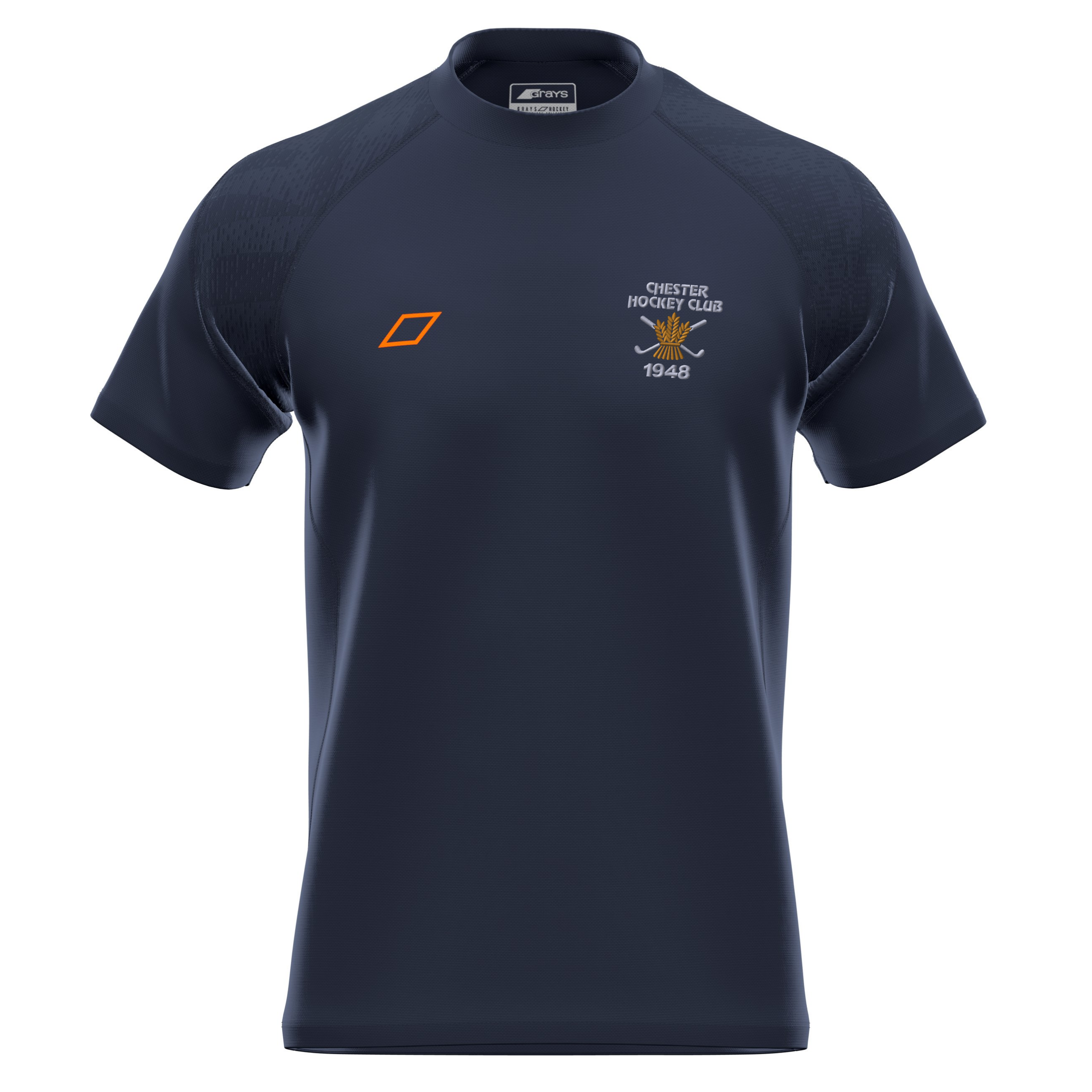 grays-gts-maglia-allenamento-s-s-senior-dark-navy-chester-hc image 1